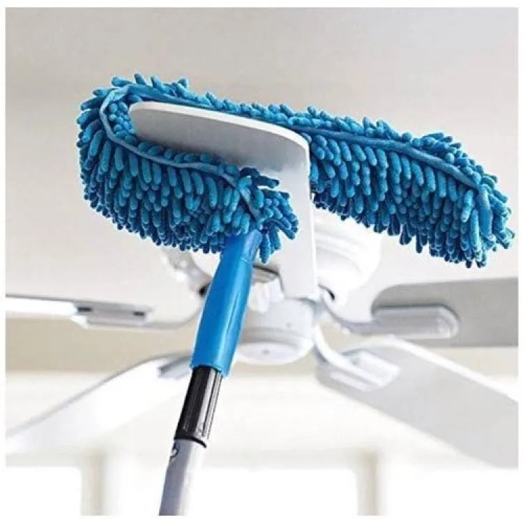 Flexible Fan Duster - Microfiber Bendable Cleaning Brush (Random Color)